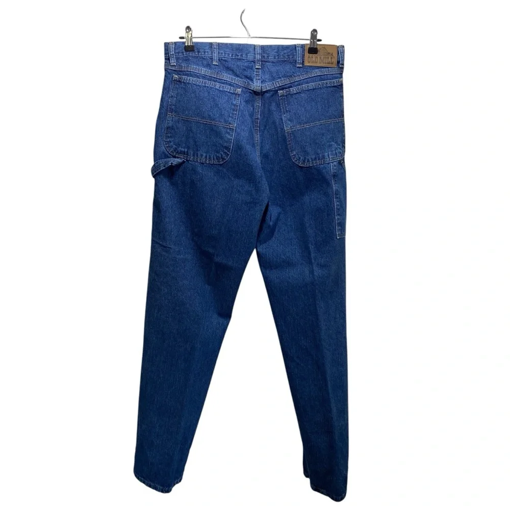Levis 511 Denim Jeans Mens 36X32‎ Blue Dark Wash Relaxed Straight Leg Comfort